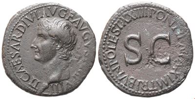 Tiberio (14–37), As, Roma, c. 21–22 d.C. (Æ, 11,25 g)