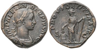 Severus Alexander (222–235), Sestertius di Roma, 231 d.C., Æ