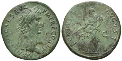 Nerva (96–98), Sestertius di Roma, 97 d.C., Æ