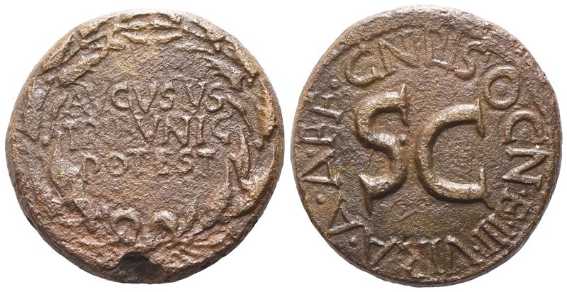 Augustus (27 Bc - 14 Ad), Dupondius, Rome, 15 Bc; Æ (11,72 G; 26 MM; 3 H)