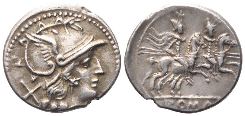 Anonymous, Denarius, 204 Bc (?); Ar (2,97 G; 19 MM; 12 H)