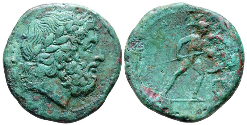 Sicily, Messana, The Mamertinoi, C. 220-200 Bc. Æ Pentonkion (27.5mm, 9.32g).