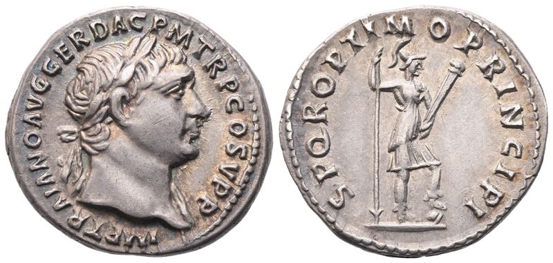 Traiano (98-117), Denario, Roma, 104-107
