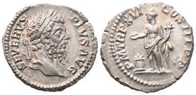 Settimio Severo, Denario (AR), Roma, 208 d.C.