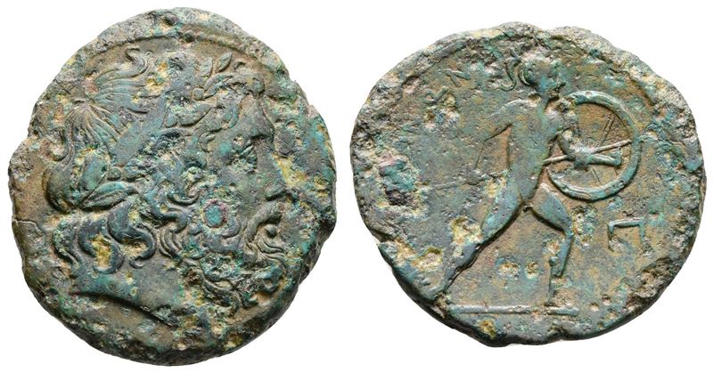 Sicily, Messana, The Mamertinoi, C. 220-200 Bc. Æ Pentonkion (27mm, 8.71g).
