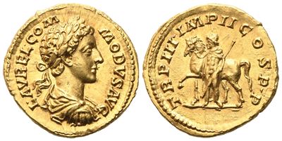 Commodus, Aureus con Castore (Roma, 178 d.C.)