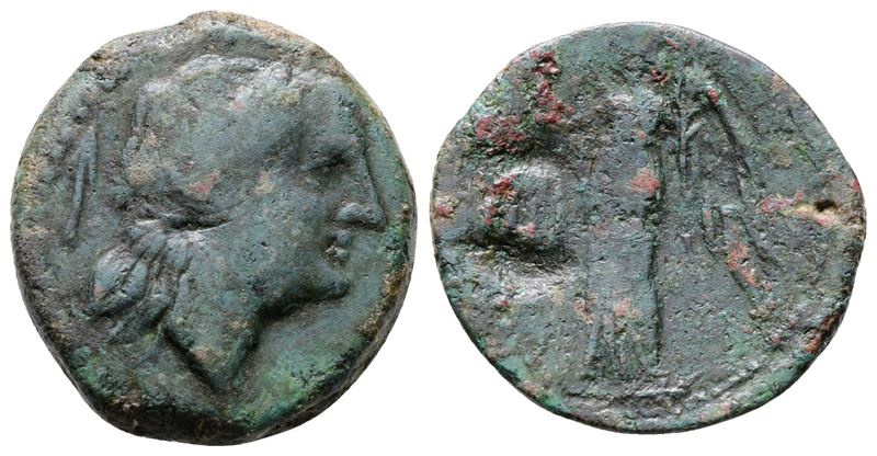Sicily, Messana. The Mamertinoi, C. 220-200 Bc. Æ Trichalkon (22mm, 7.34g).