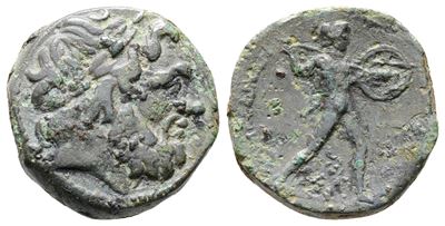 Sicily, Messana, The Mamertinoi, C. 211-208 Bc. Æ Pentonkion (18mm, 4.93g).