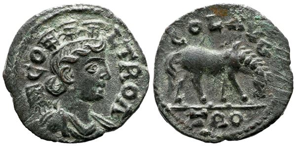 Troas, Alexandria. Pseudo-autonomous issue, time of Valerian I and Gallienus (253-268). Æ 