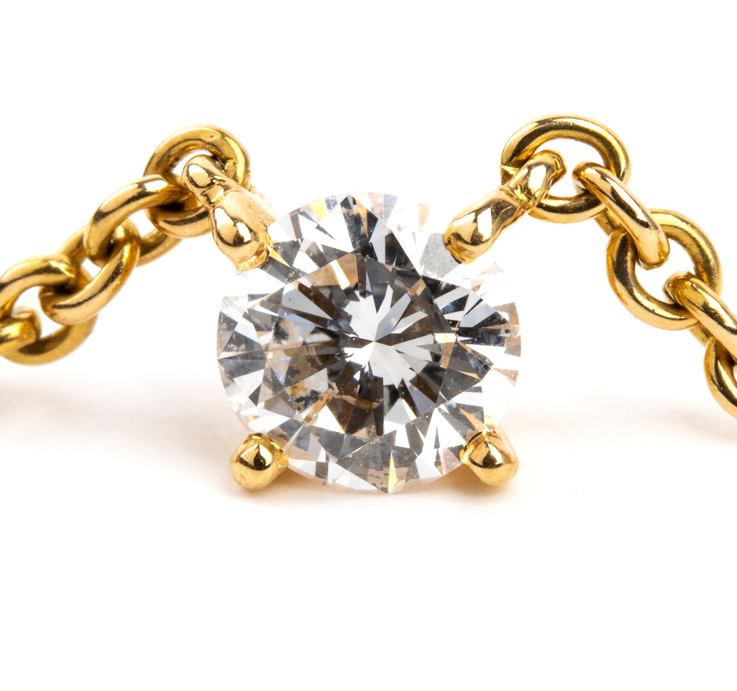 Collezione 1895: girocollo in oro con diamante solitario
