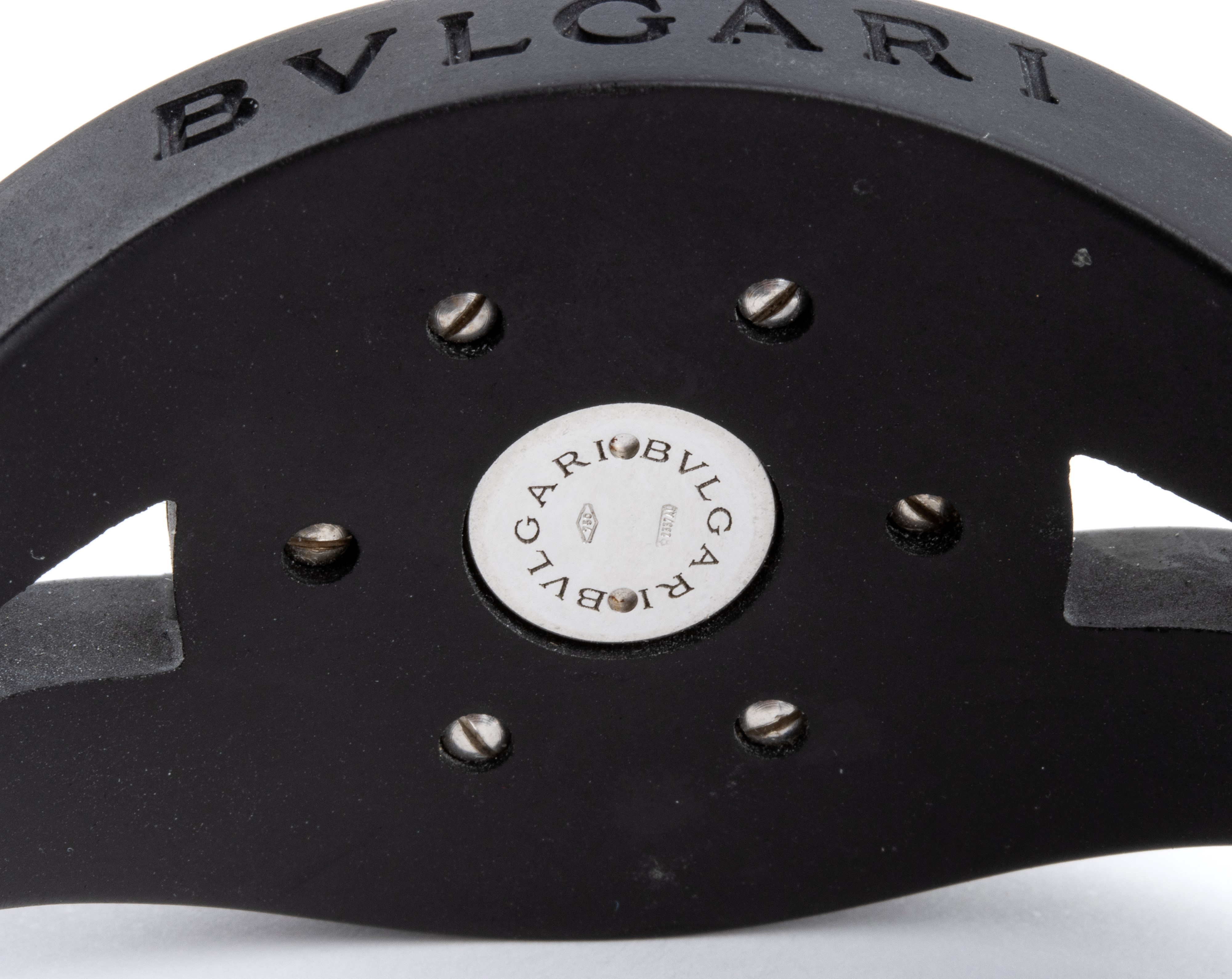 Collezione Illusione Ottica: bracciale in caucciù, oro e onice