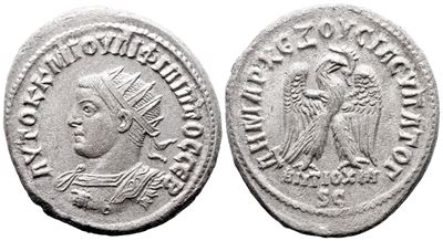 Philip II (247-249). Seleucis And Pieria, Antioch. Bi Tetradrachm