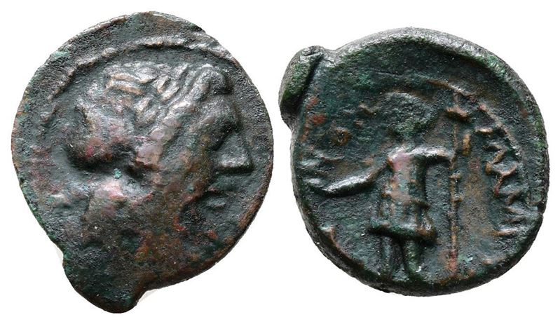 Sicily, Messana, The Mamertinoi, C. 2nd Century Bc. Æ Onkia (15mm, 1.38g).