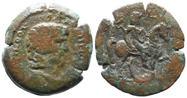 Antinoüs (died AD 130). Egypt, Alexandria. Æ Diobol