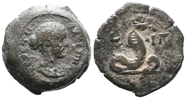 Faustina Junior (Augusta, 147-175/6). Egypt, Alexandria. Æ Obol