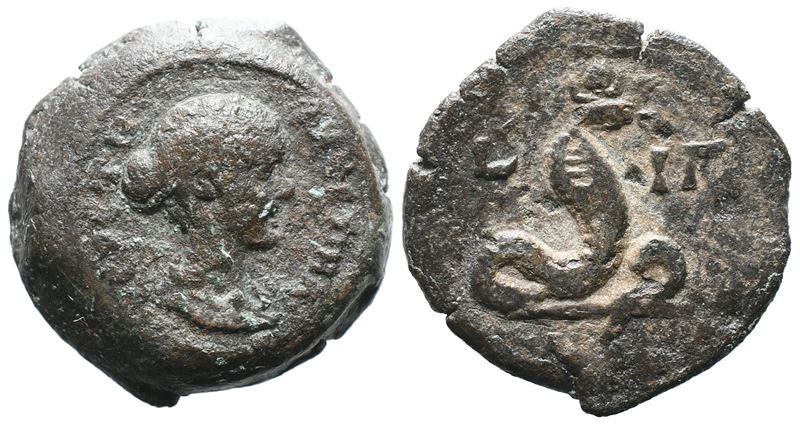 Faustina Junior (augusta, 147-175/6). Egypt, Alexandria. Æ Obol