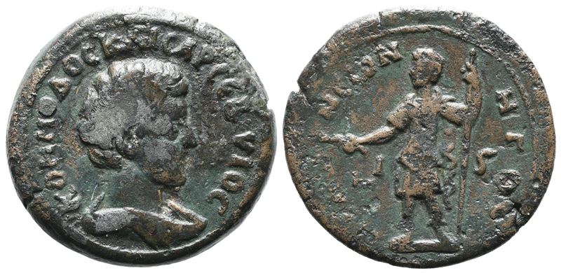 Commodus (caesar, 166-177). Egypt, Alexandria. Æ Diobol