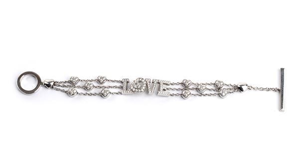 CHOPARD - Love Happy Diamond Collection: gold and diamond bracelet