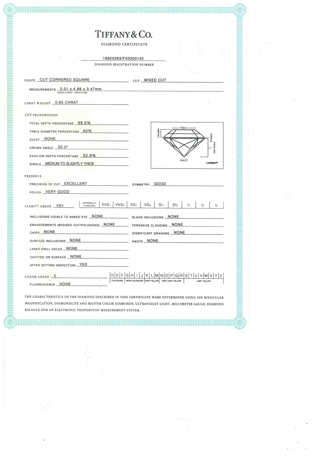 Collezione Tiffany True®: anello in platino con diamante