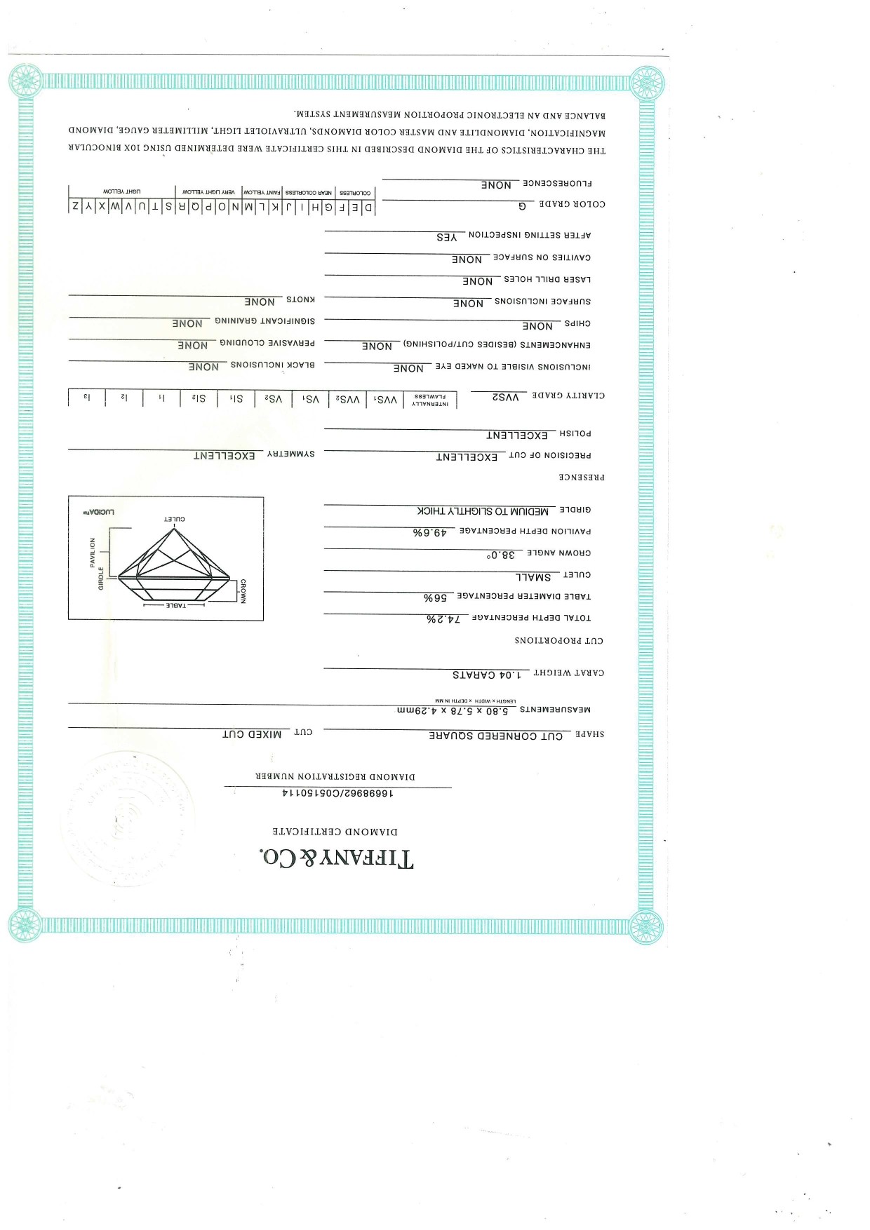 Collezione Tiffany True®, anello in platino con diamante