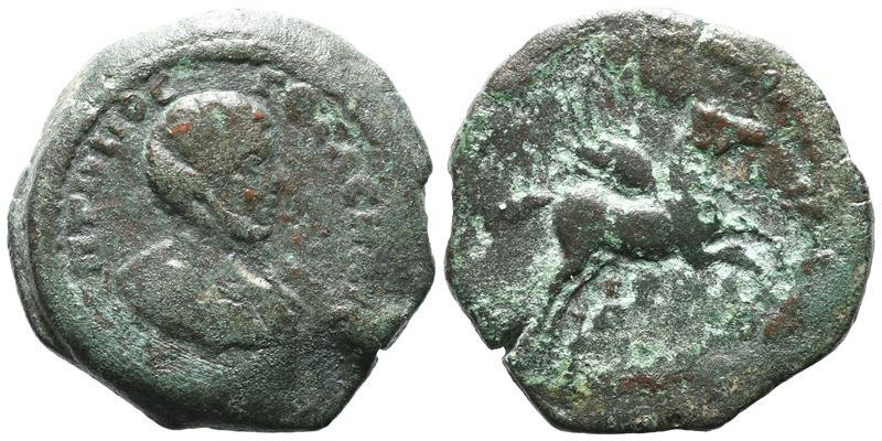 Geta (caesar, 198-209). Egypt, Alexandria. Æ Diobol
