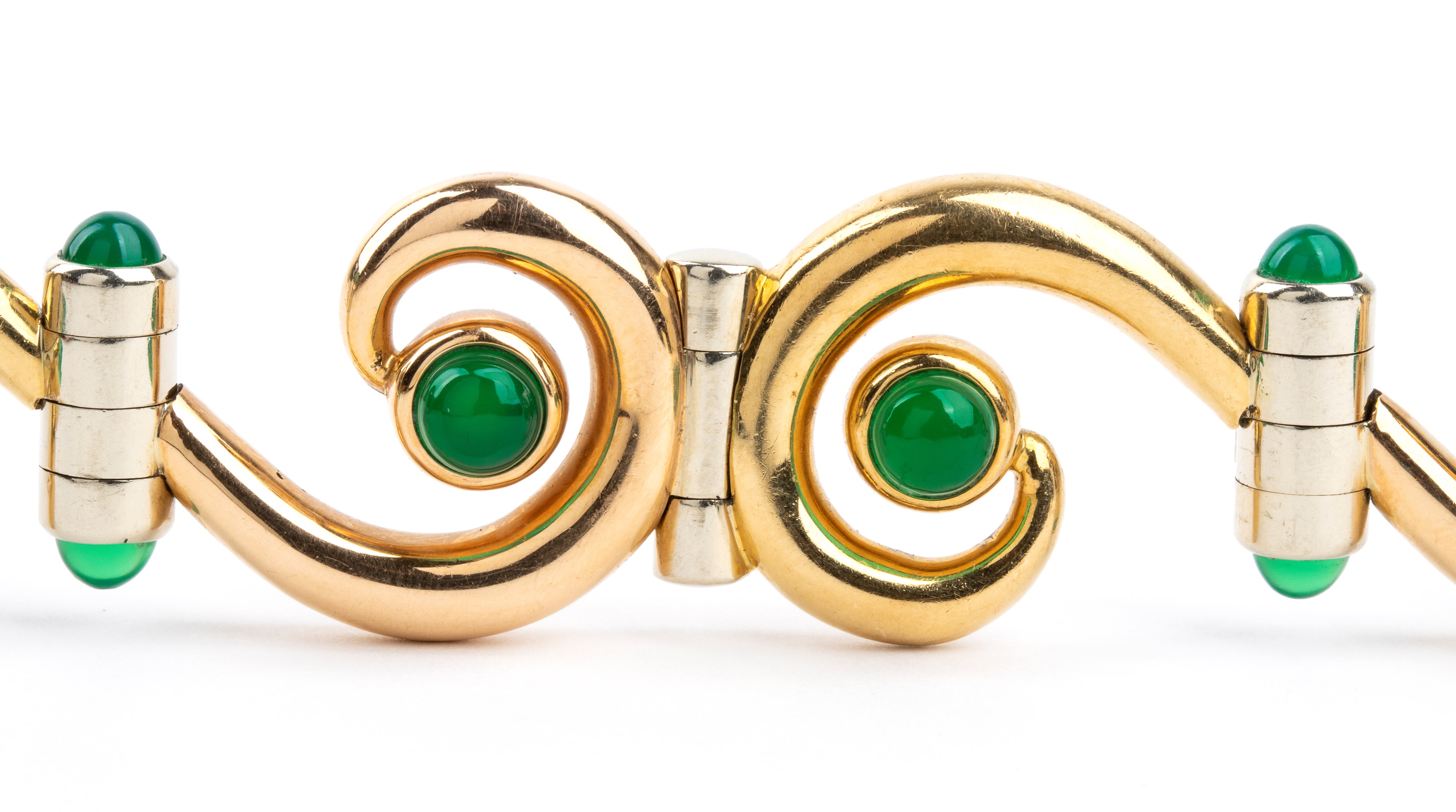 Bracciale in oro e smeraldi