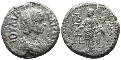 Julia Maesa (augusta, 218-224/5). Egypt, Alexandria. Bi Tetradrachm