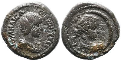 Julia Maesa (augusta, 218-224/5). Egypt, Alexandria. Bi Tetradrachm