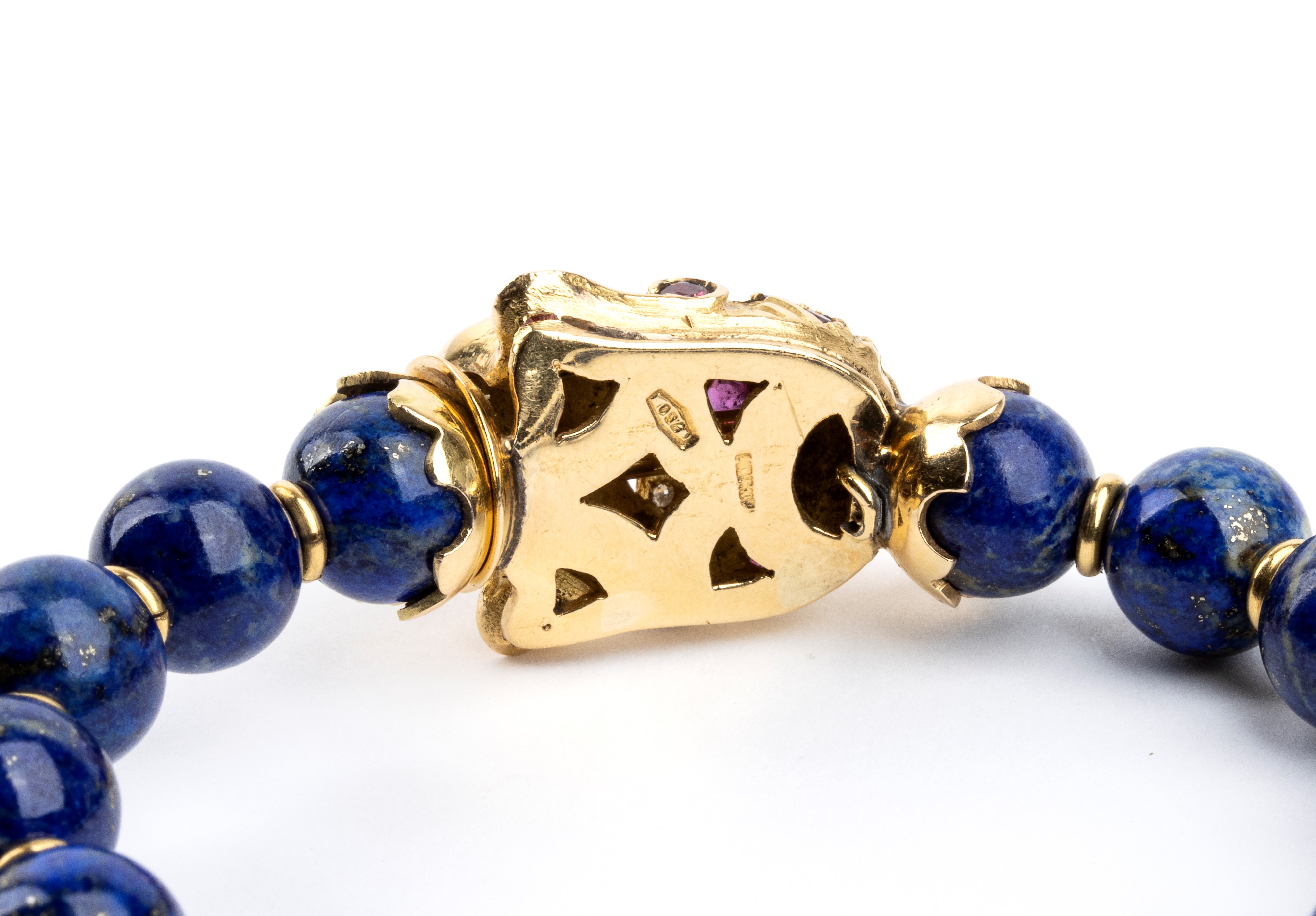 Bracciale orientale in lapislazzuli e oro
