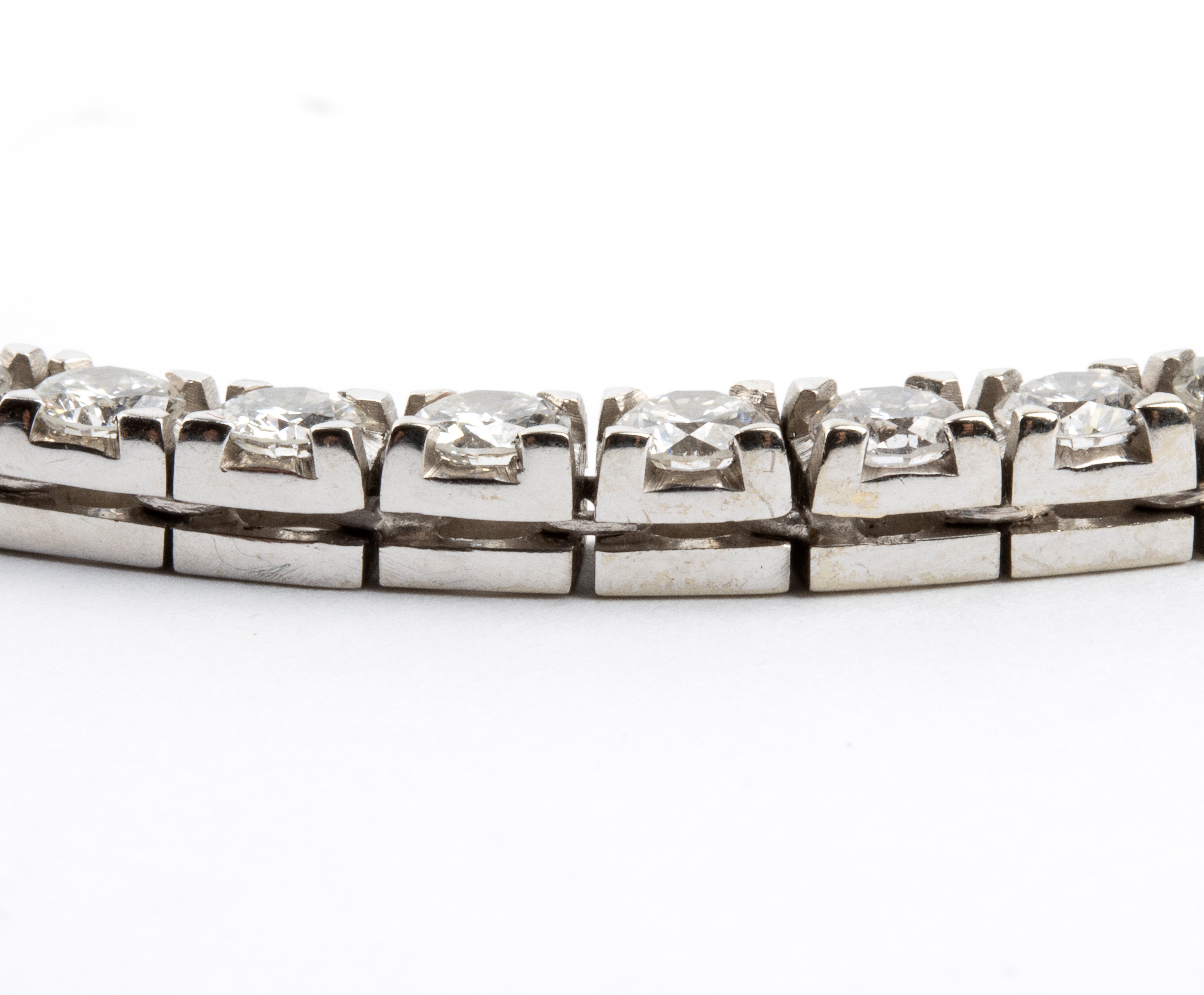 Collana tennis in oro e diamanti