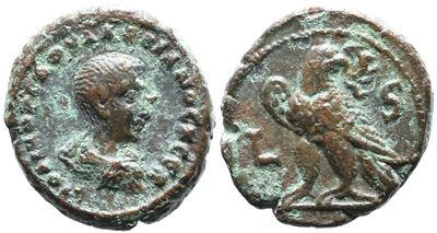 Saloninus (caesar, 258-260). Egypt, Alexandria. Bi Tetradrachm