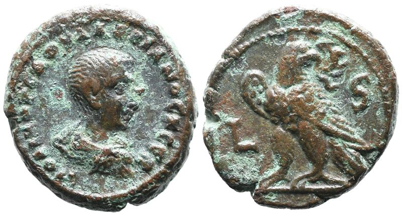 Saloninus (caesar, 258-260). Egypt, Alexandria. Bi Tetradrachm