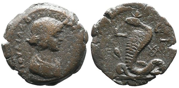 Julia Domna (Augusta, 193-217). Egypt, Alexandria. Æ Diobol