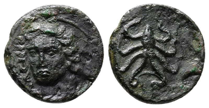 Sicily, Syracuse, C. 415-405 Bc. Æ Tetras (15mm, 1.64g).