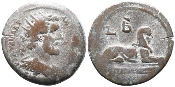 Antoninus Pius (138-161). Egypt, Alexandria. Æ Hemidrachm (28mm, 13.33g), year 2 (AD 138/9).  - Auction GREEK & ROMAN PROVINCIAL COINS AND NUMISMATIC LITERATURE Including a wide selection of Alexandrian Coins from the Dattari Collection - Bertolami Fine Art - Prague