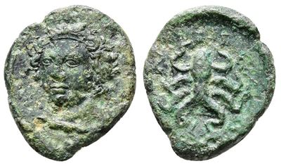 Sicily, Syracuse, C. 415-405 Bc. Æ Tetras (17mm, 1.68g).