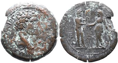 Marcus Aurelius (caesar, 139-161). Egypt, Alexandria. Æ Drachm