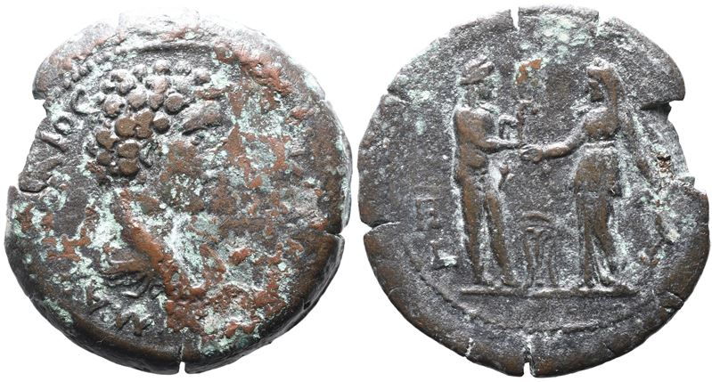 Marcus Aurelius (caesar, 139-161). Egypt, Alexandria. Æ Drachm