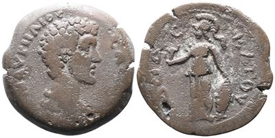 Marcus Aurelius (caesar, 139-161). Egypt, Alexandria. Æ Drachm
