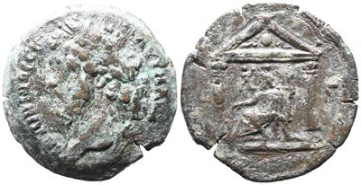 Marcus Aurelius (caesar, 139-161). Egypt, Alexandria. Æ Drachm