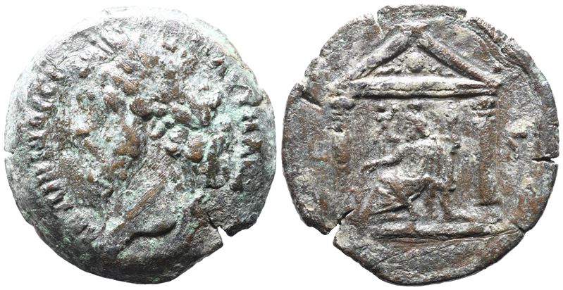 Marcus Aurelius (caesar, 139-161). Egypt, Alexandria. Æ Drachm