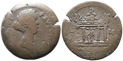 Faustina Junior (augusta, 147-175/6). Egypt, Alexandria. Æ Drachm