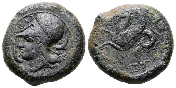 Sicily, Syracuse, 400-390 BC. Æ Litra (22mm, 9.29g).