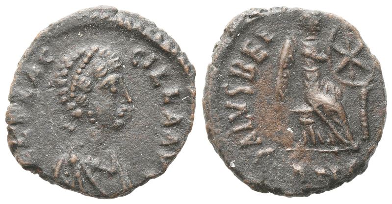 Aelia Flaccilla (wife Of Theodosius I) Æ 12mm, Antioch, Ad 383; Æ (0,99 G; 12 MM; 6 H)