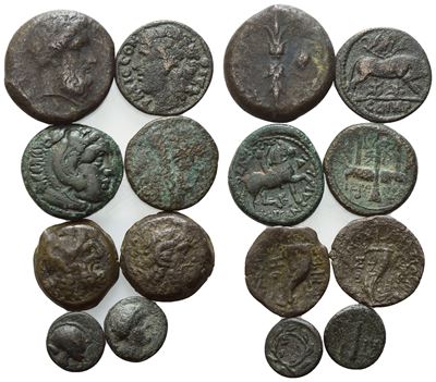 Lot Of 8 Æ Coins To Be Catalogued. Lot To Be Sold As Is, No Returns.