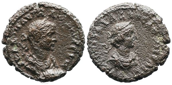 Aurelian and Vaballathus (270-275). Egypt, Alexandria. BI Tetradrachm