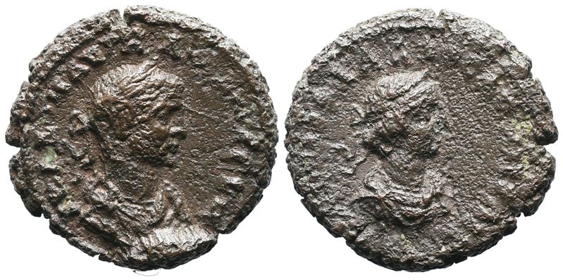 Aurelian And Vaballathus (270-275). Egypt, Alexandria. Bi Tetradrachm