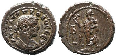 Probus (276-282). Egypt, Alexandria. Bi Tetradrachm