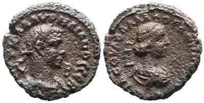 Aurelian And Vaballathus (270-275). Egypt, Alexandria. Bi Tetradrachm