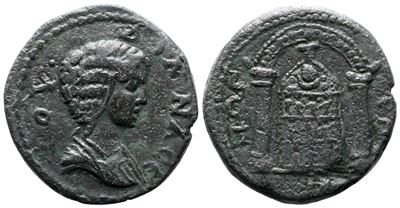 Julia Domna (augusta, 193-217). Pisidia, Pogla. Æ